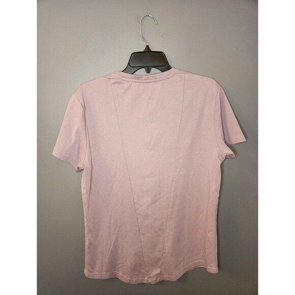 Alphalete‎ Henley Shirt Men's M Purple Lavender Short Sleeve Stretch Performance - Picture 3 of 5